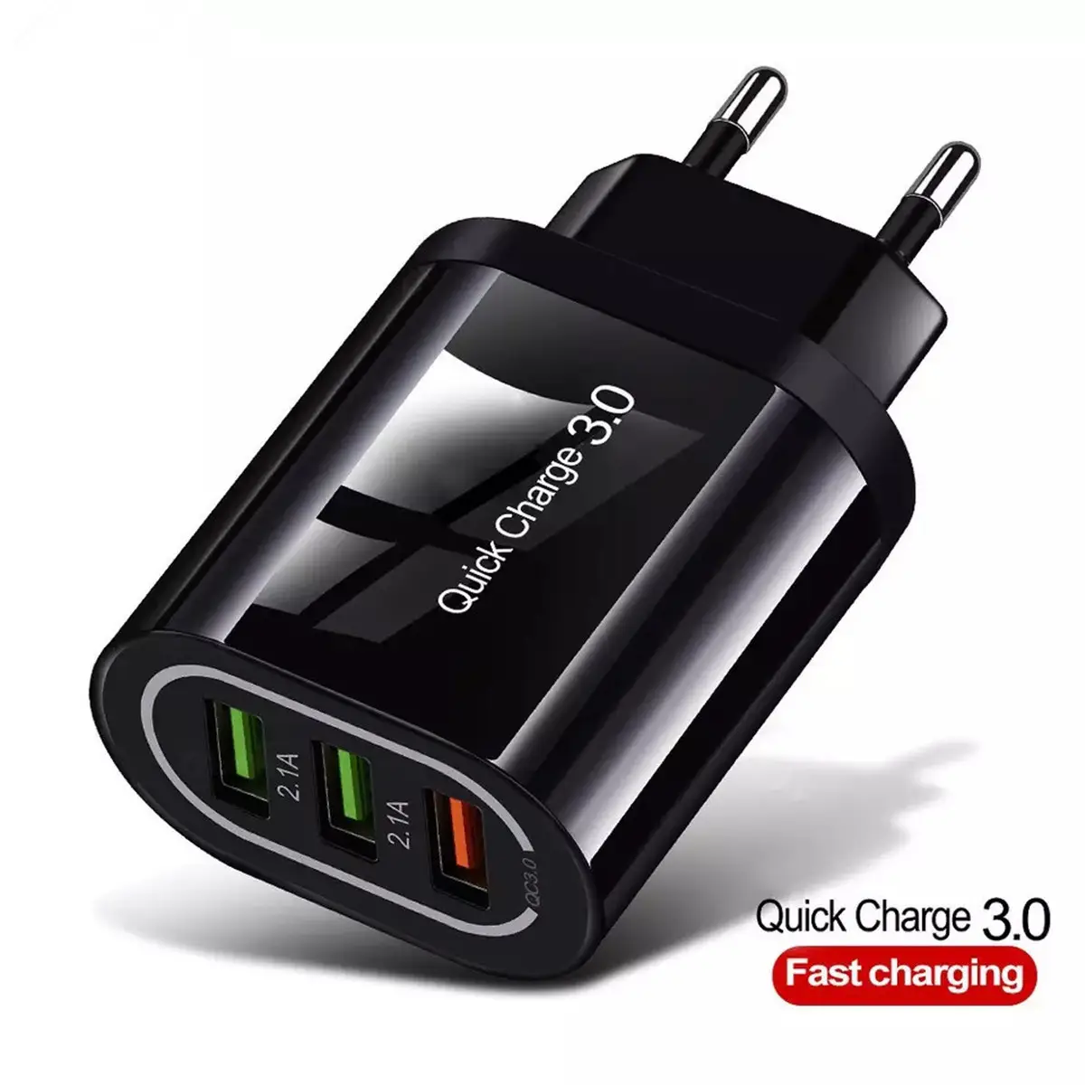 3 USB QC3.0 Foldable Phone Charger European American - Image 4