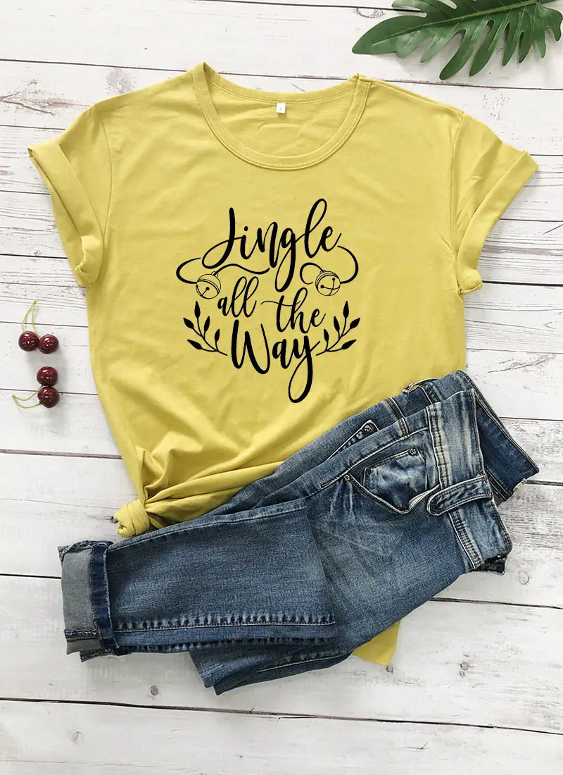 Pink Jingle All the Way T-Shirt for Men Women - Image 10