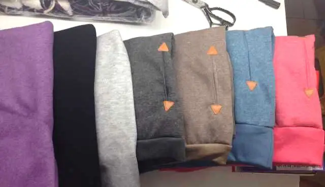 Women's Blue Zipper Hooded Sweatshirt with Logo — feature 20