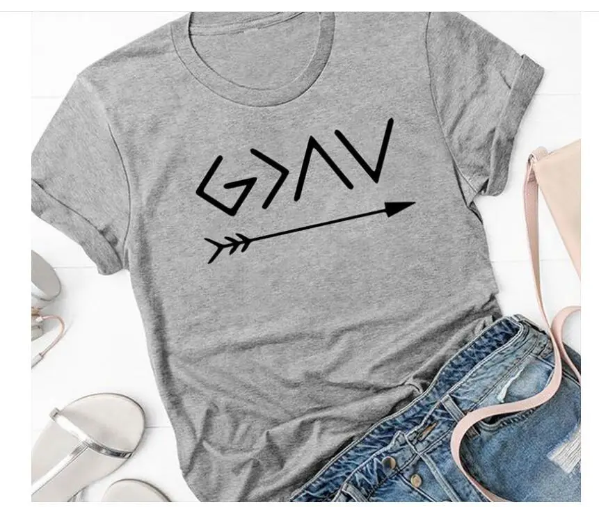 Men Women Arrow Graphic T-Shirt Black Casual Streetwear