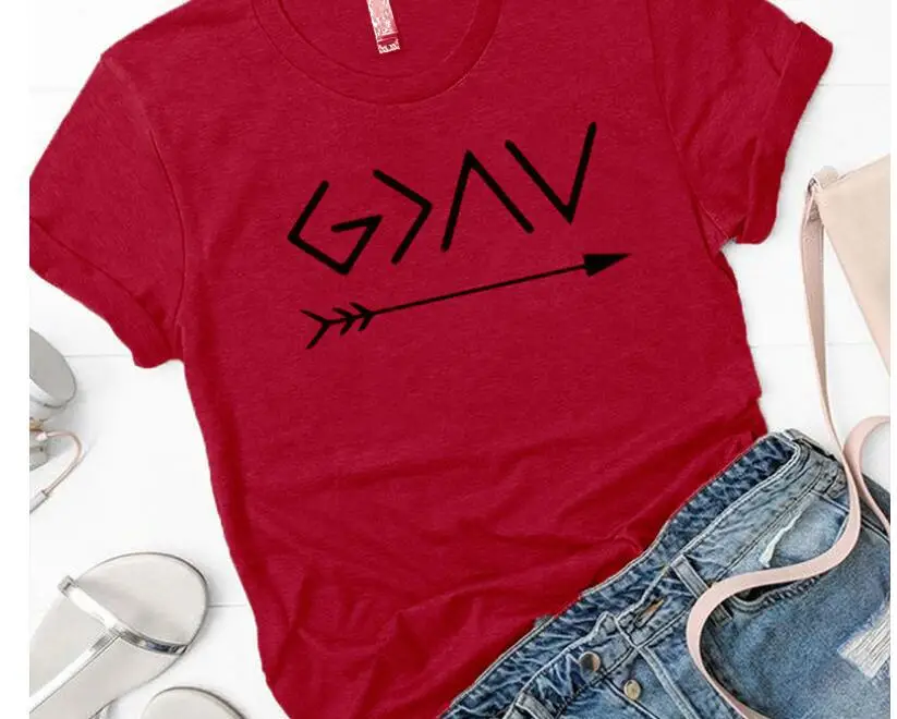Men Women Arrow Graphic T-Shirt Black Casual Streetwear