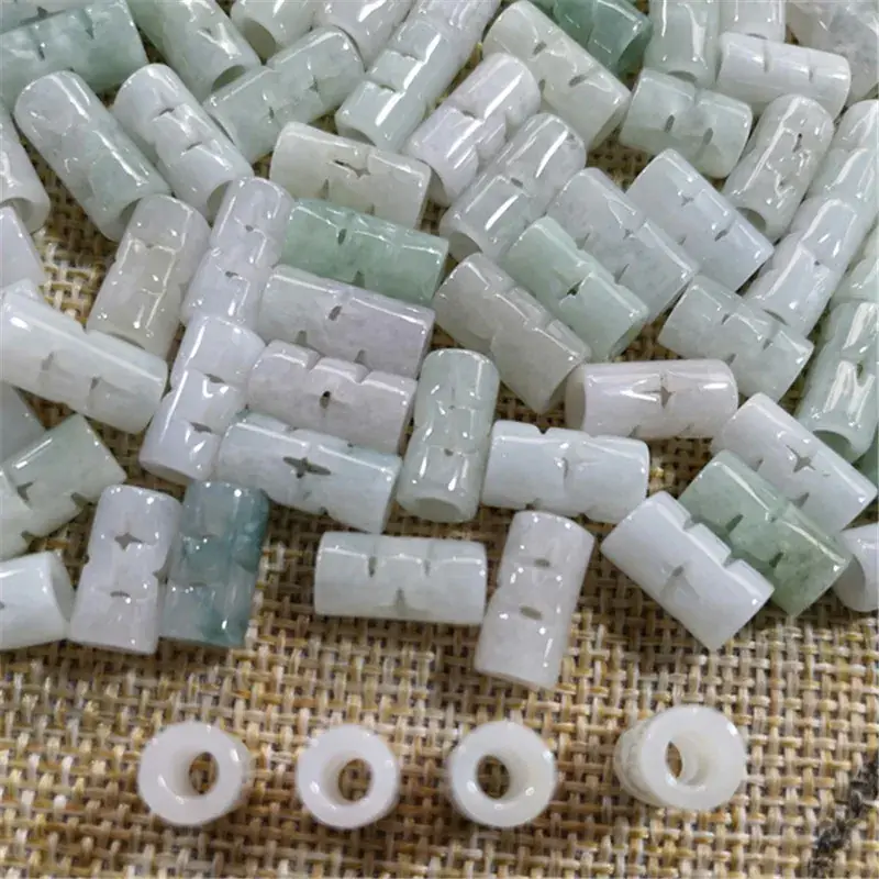 Jade Hollow Long Tube Beads for DIY Crafts - Image 6