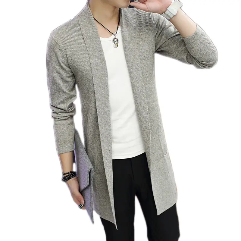 Men's Black Flap Pocket Knit Pants Set