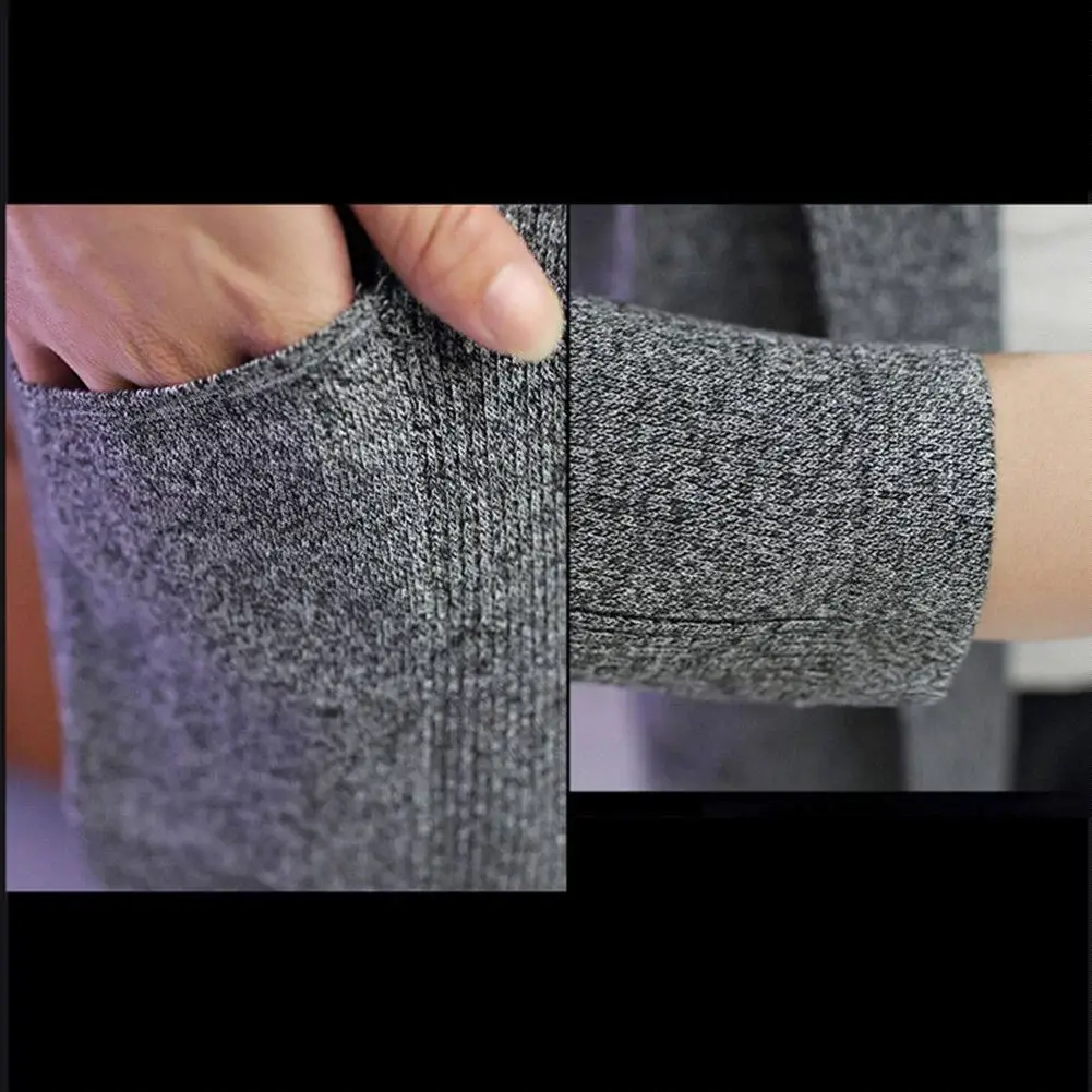 Men's Black Flap Pocket Knit Pants Set — feature 7