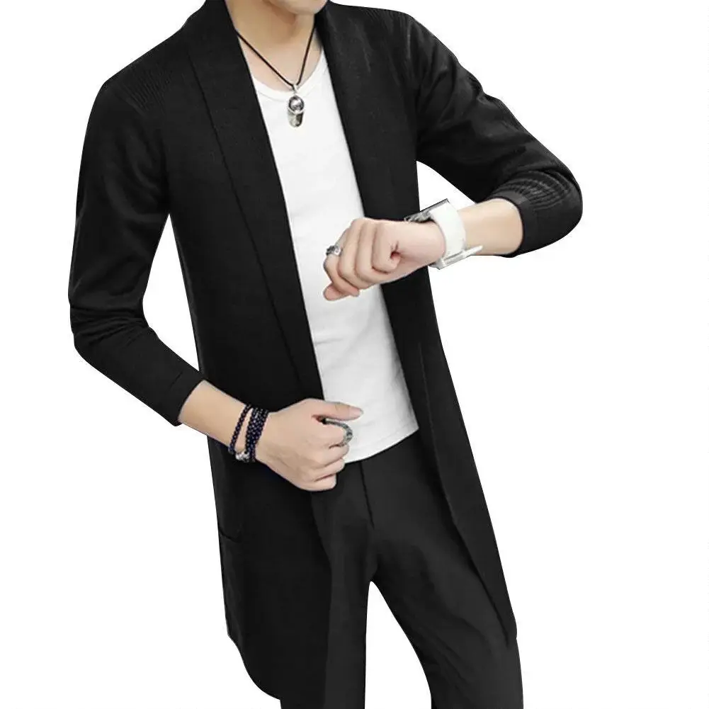 Men's Black Flap Pocket Knit Pants Set — feature 9
