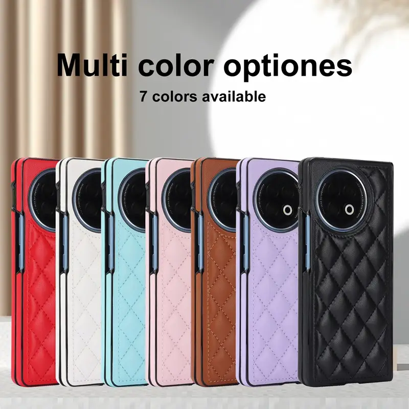 VIVO X Fold 2 Leather Flip Case Brown