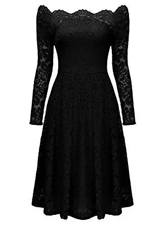White Lace Off-Shoulder Dress for Women — feature 4
