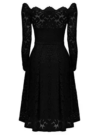 White Lace Off-Shoulder Dress for Women — feature 5