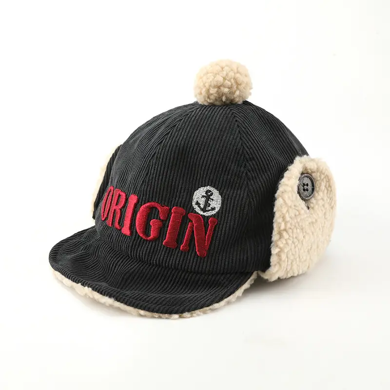 Children's Winter Windproof Cap with Velvet Lining & Ear Protection - Image 2