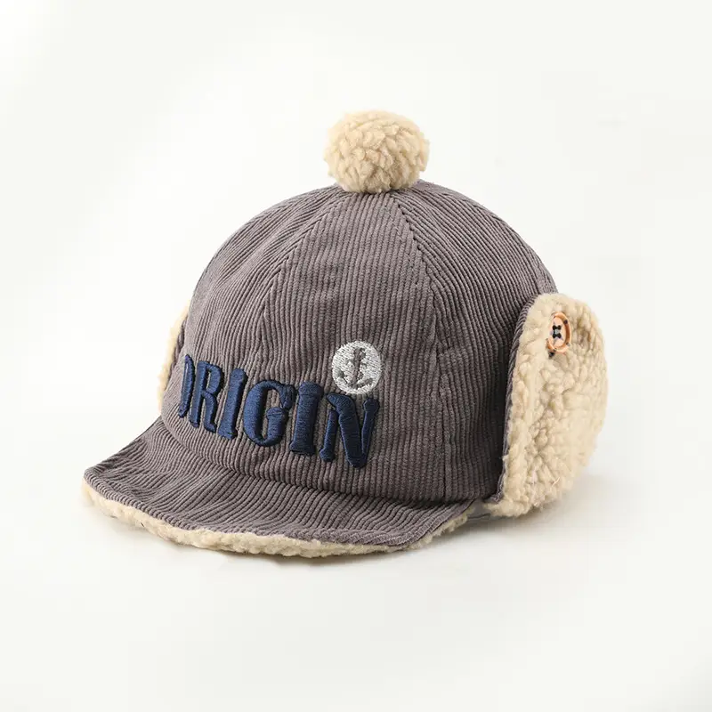 Children's Winter Windproof Cap with Velvet Lining & Ear Protection - Image 3