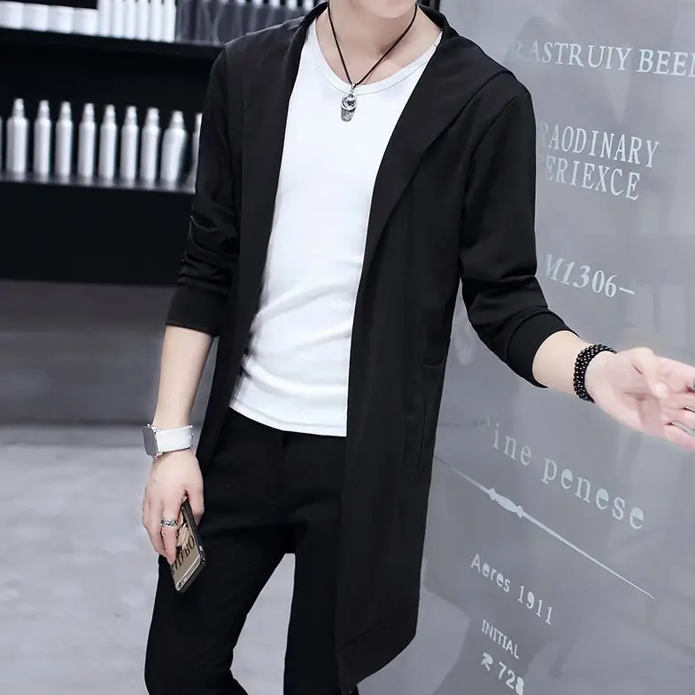 Men's Mid-Length Korean Style Windbreaker Coat - Image 6