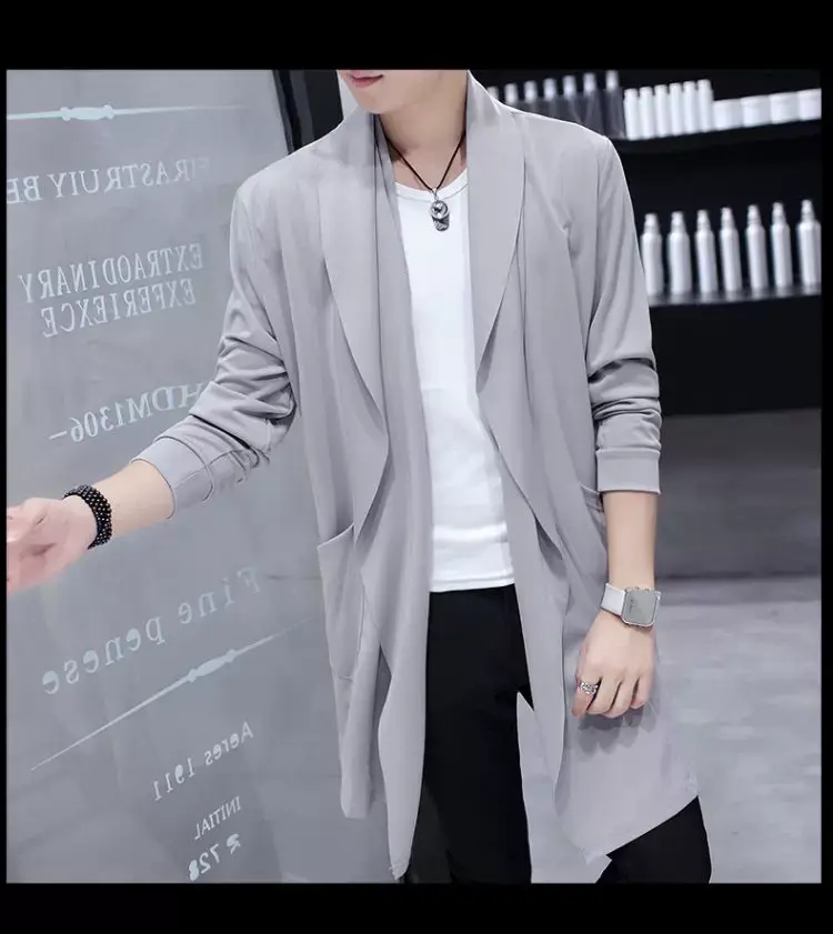 Men's Mid-Length Korean Style Windbreaker Coat — feature 9