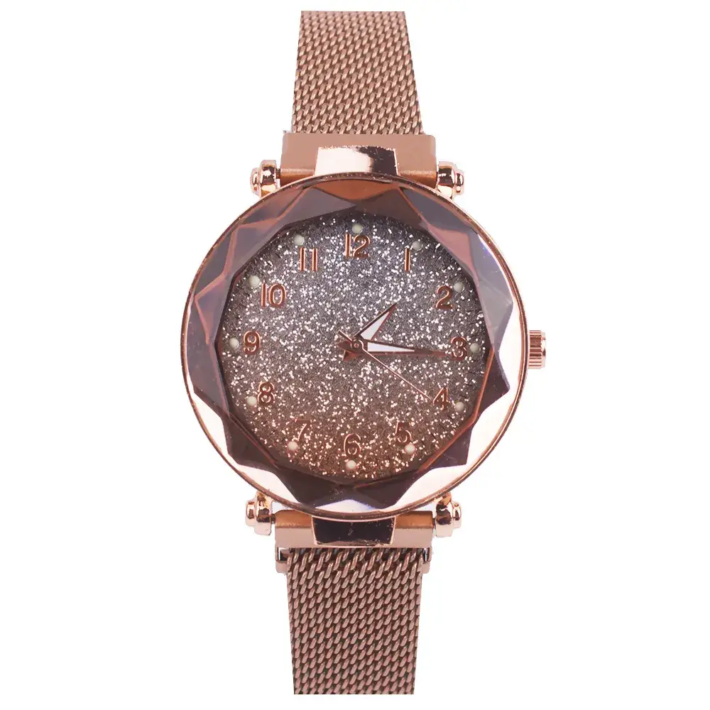 Rose Gold Sparkle Ladies Watch Set Two Piece - Image 5