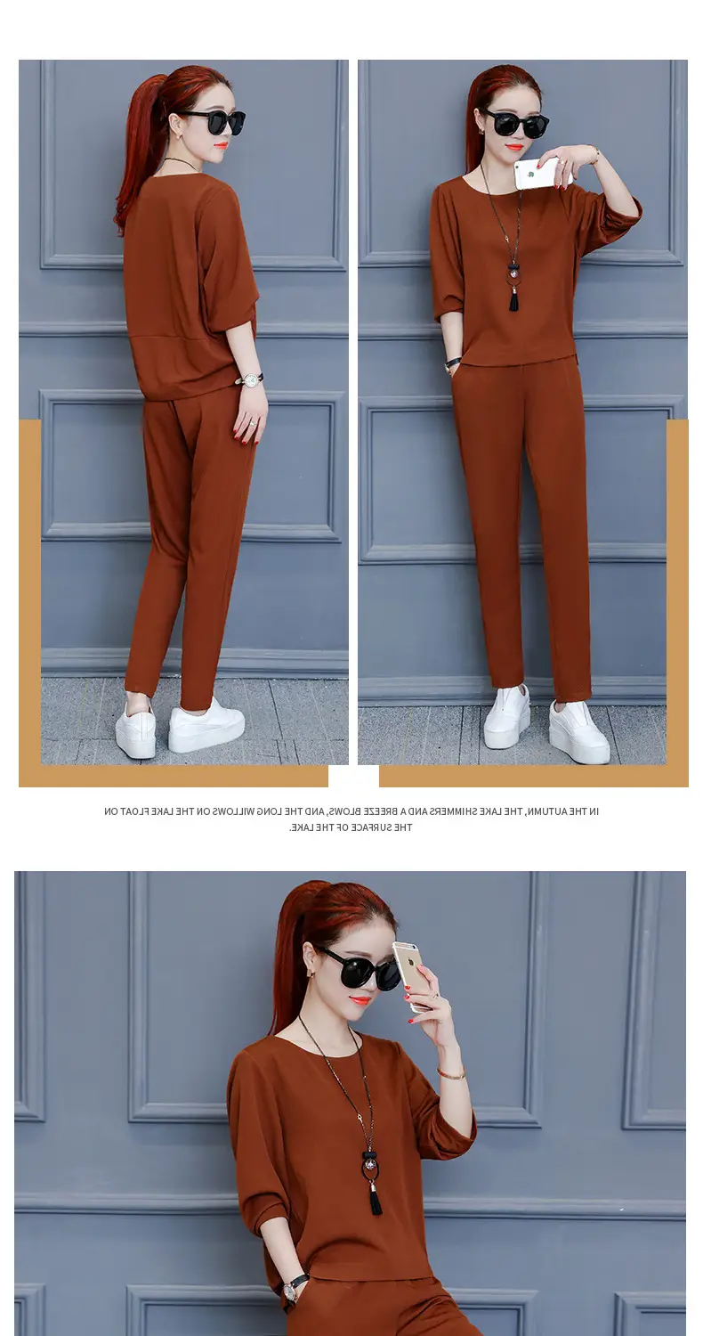 Women Olive Green Two-Piece Suit Summer Wear — feature 10