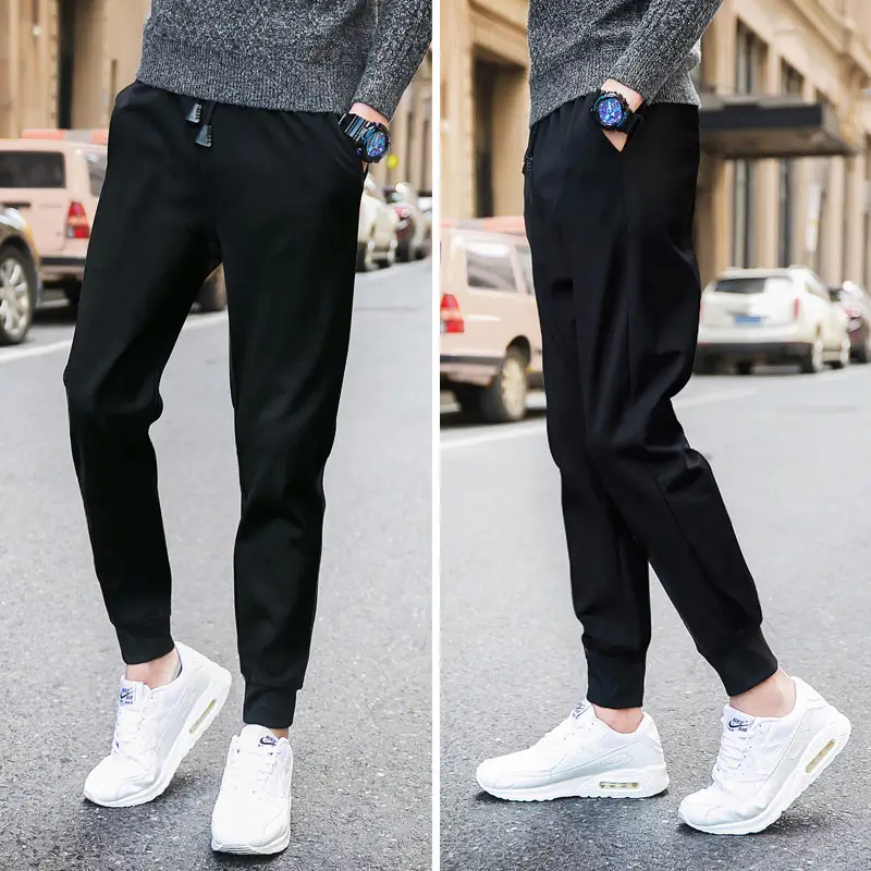 Men Fleece Lined Slim Fit Skinny Pants 5XL