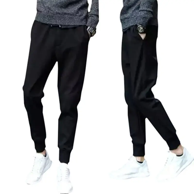 Men Fleece Lined Slim Fit Skinny Pants 5XL