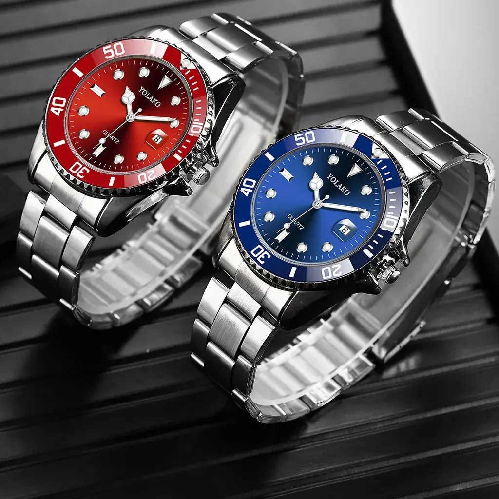 Men's Swiss Watch with Luminous Calendar & Fold Buckle - Image 6