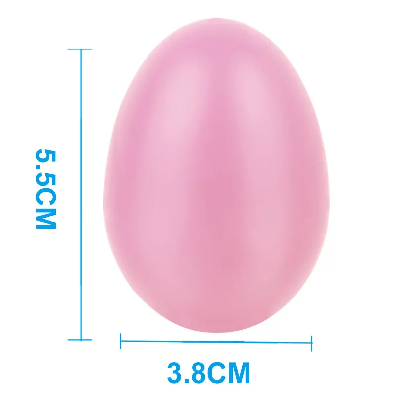 Pink Plastic Egg 5.5x3.8cm for Kids