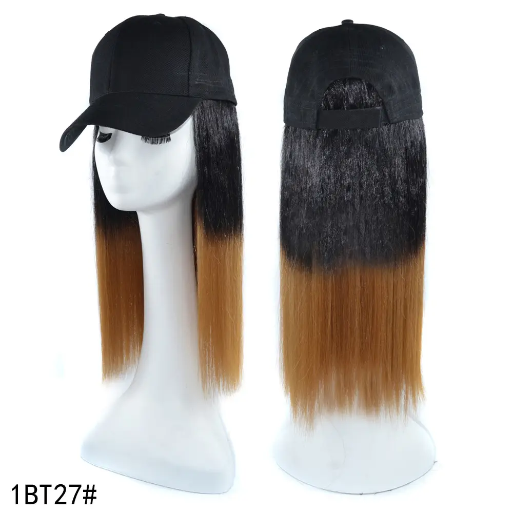 Mid-Length Straight Hair Wig with Cap One-in-One - Image 5