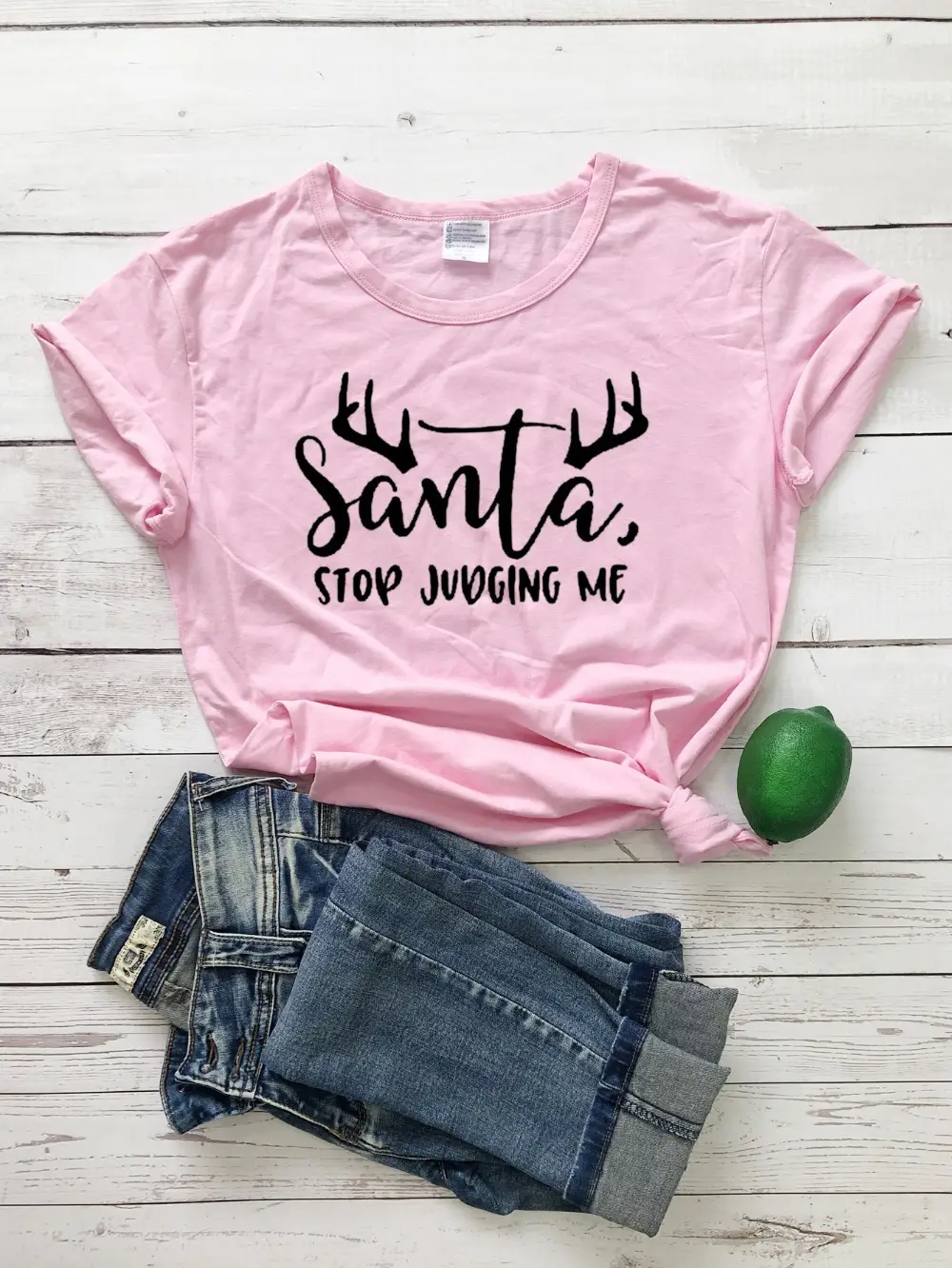 Red Santa Graphic T-Shirt for Men Women Festive Wear - Image 5