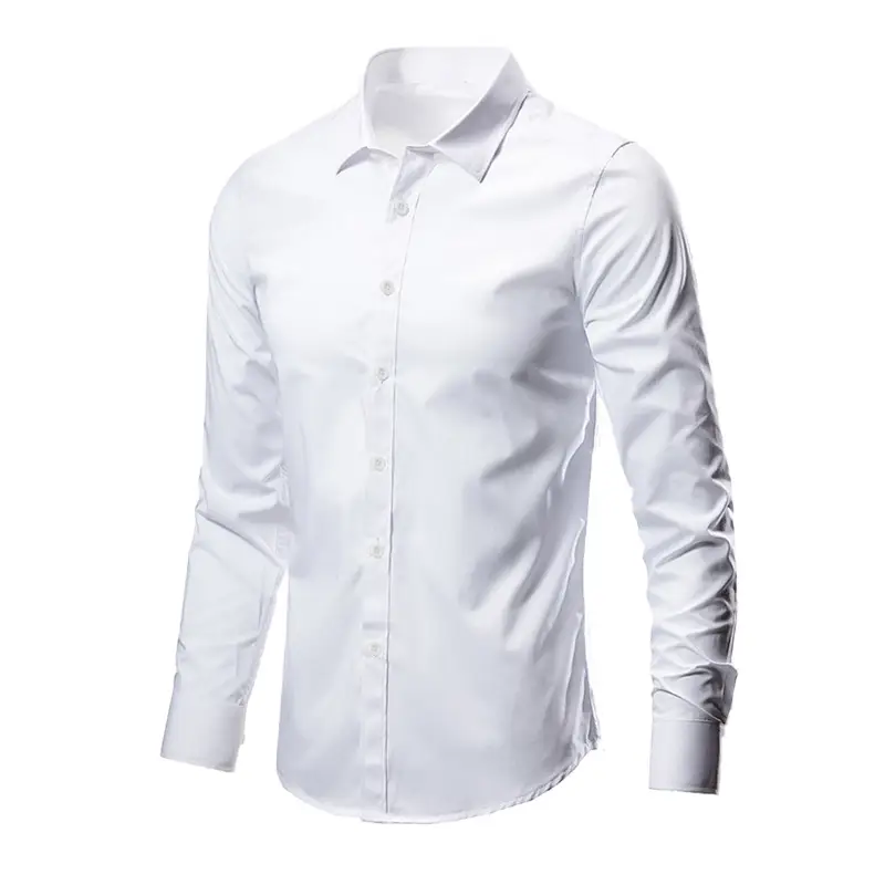 Autumn Men Slim Fit Korean Style Shirt - Image 2