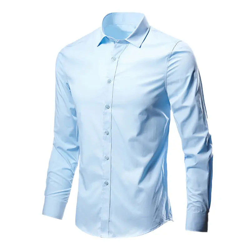 Autumn Men Slim Fit Korean Style Shirt - Image 5