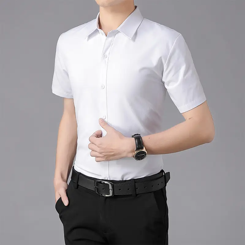Autumn Men Slim Fit Korean Style Shirt - Image 12