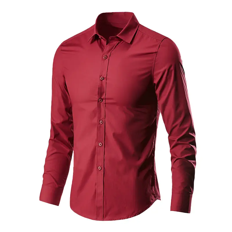 Autumn Men Slim Fit Korean Style Shirt - Image 3