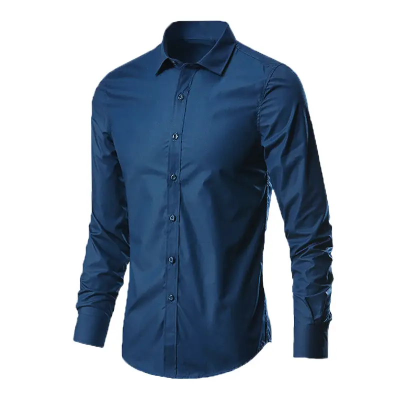 Autumn Men Slim Fit Korean Style Shirt - Image 4