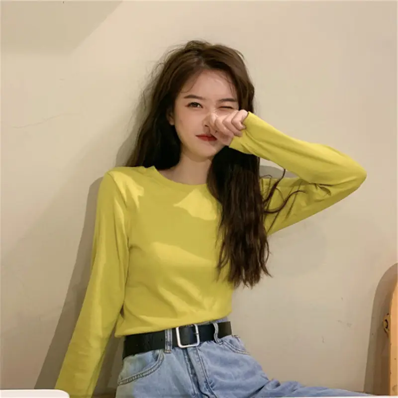 Women White Star Crop Top Long Sleeve T-Shirt - Image 30