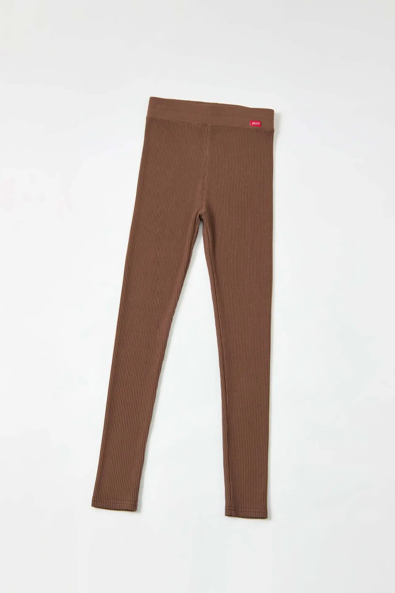 Gray Nine Point Ribbed Leggings Women 2025 - Image 10