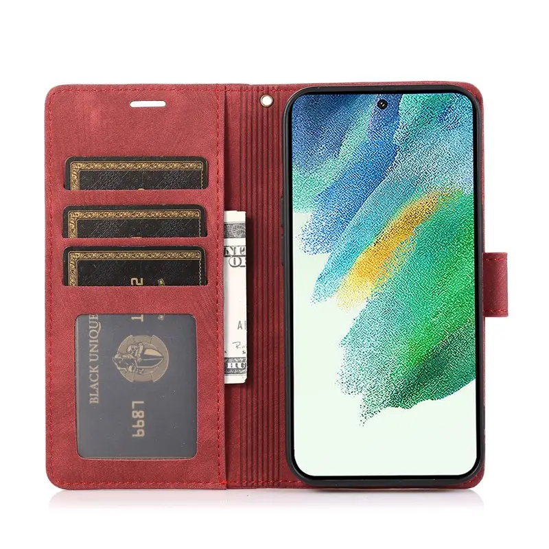Purple Embossed Leather Phone Case for Samsung S26 Ultra - Image 10