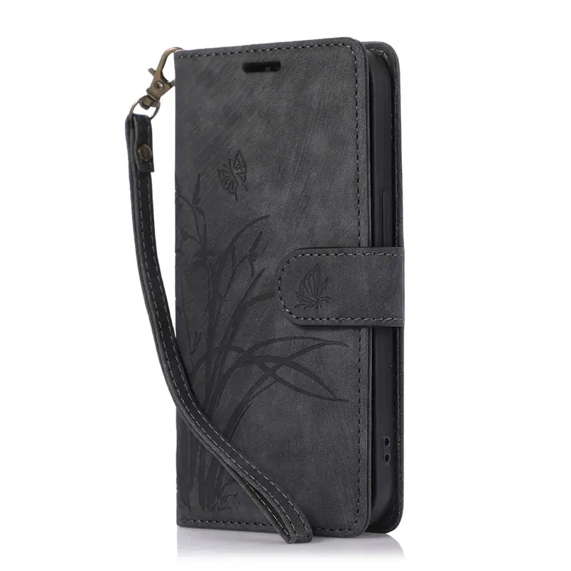 Purple Embossed Leather Phone Case for Samsung S26 Ultra - Image 4