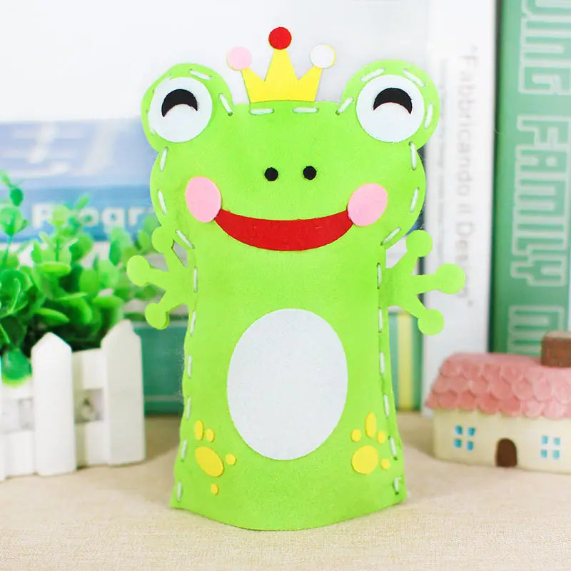 Pink Pig Puppet Toy for Kids Non-Woven DIY