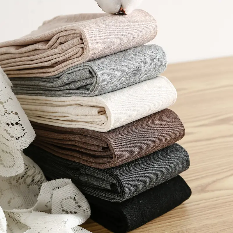 Women's Fleece Lined Warm Leggings with Vertical Stripes - Image 4