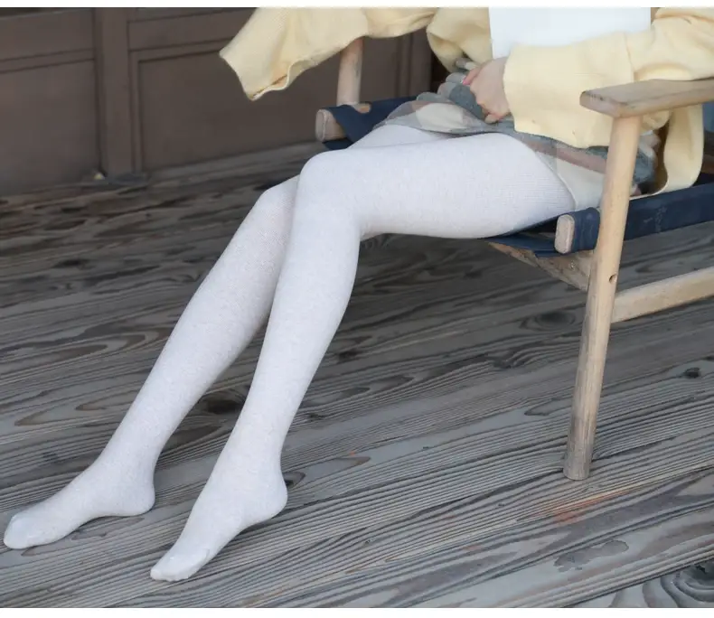 Women's Fleece Lined Warm Leggings with Vertical Stripes — feature 17