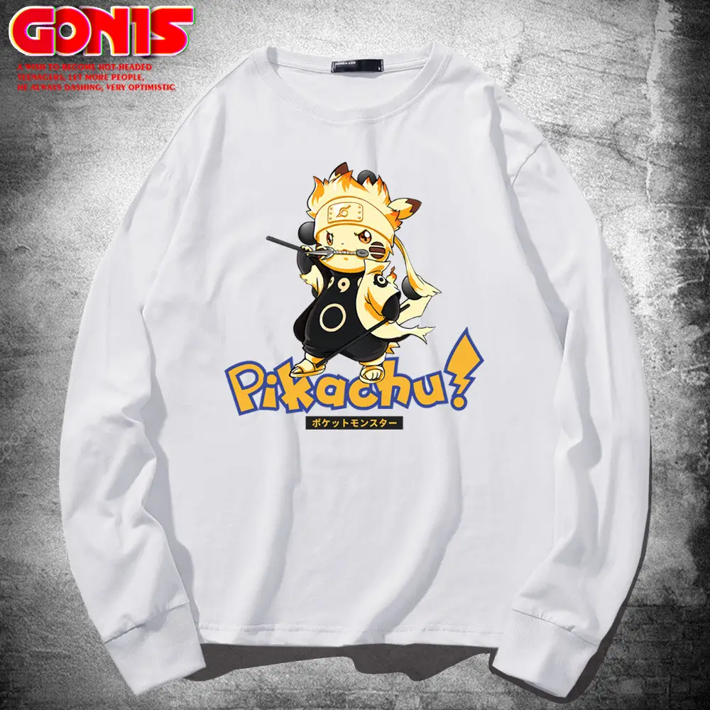 Naruto Pikaachu Pink Sweatshirt for Men Women - Image 2