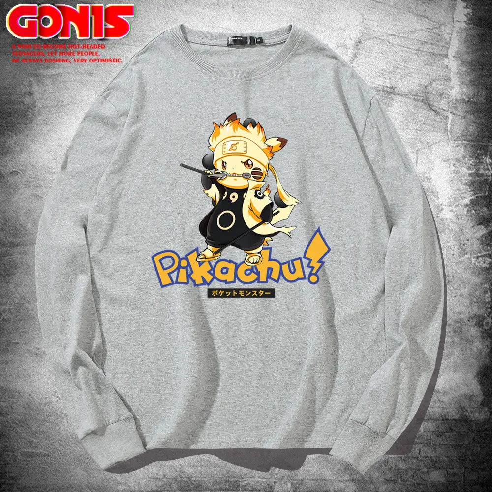 Naruto Pikaachu Pink Sweatshirt for Men Women - Image 7