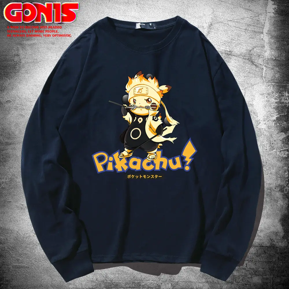 Naruto Pikaachu Pink Sweatshirt for Men Women - Image 9