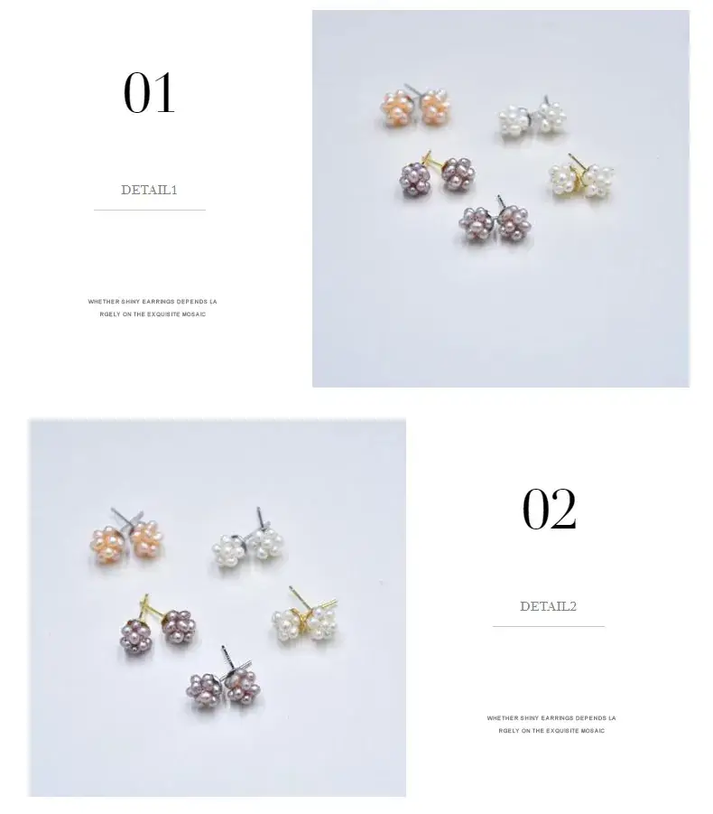 Women's Gold Natural Pearl Flower Earrings — feature 5