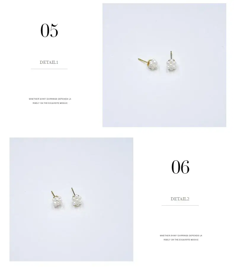 Women's Gold Natural Pearl Flower Earrings — feature 7