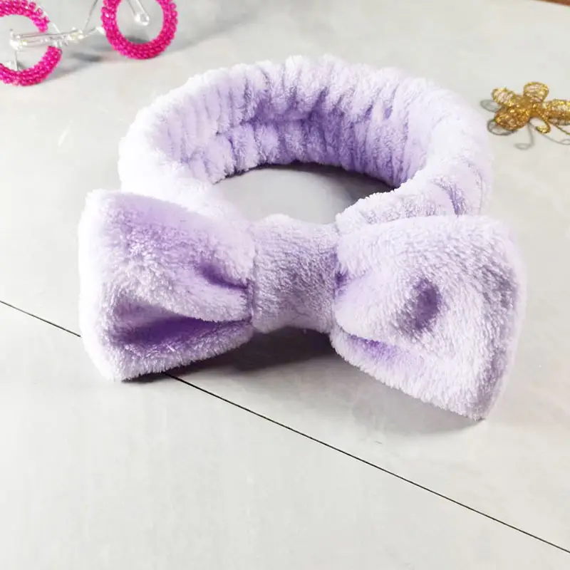 Soft Flannel Sweet Bow Hair Band for Women — feature 19