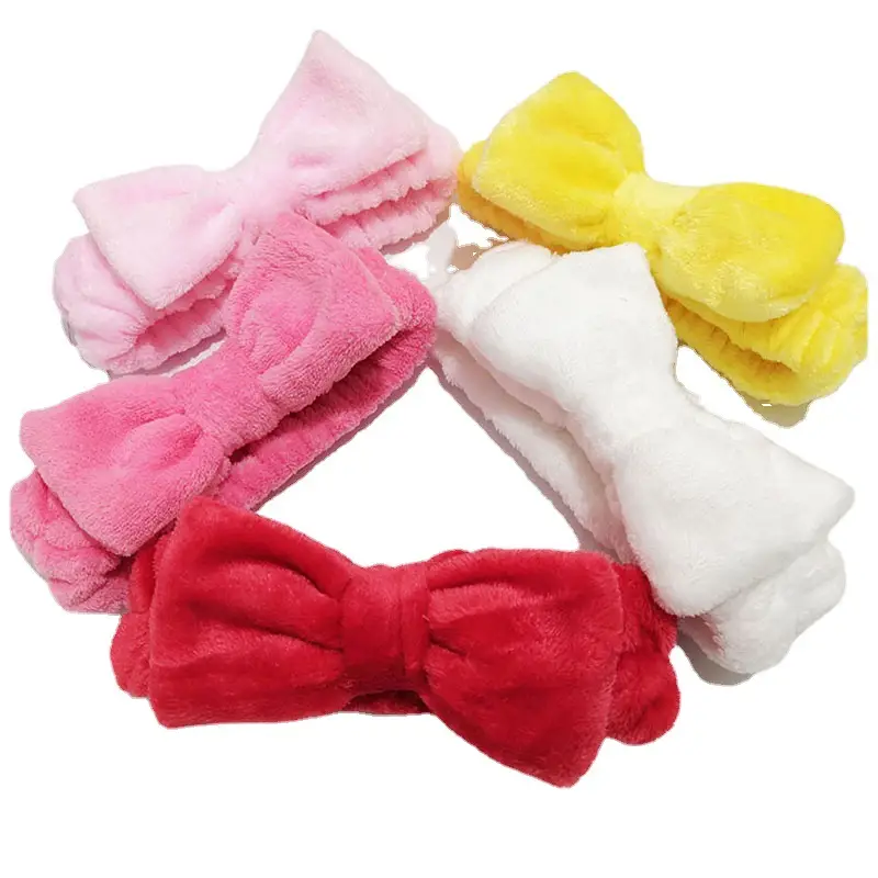 Soft Flannel Sweet Bow Hair Band for Women - Image 11