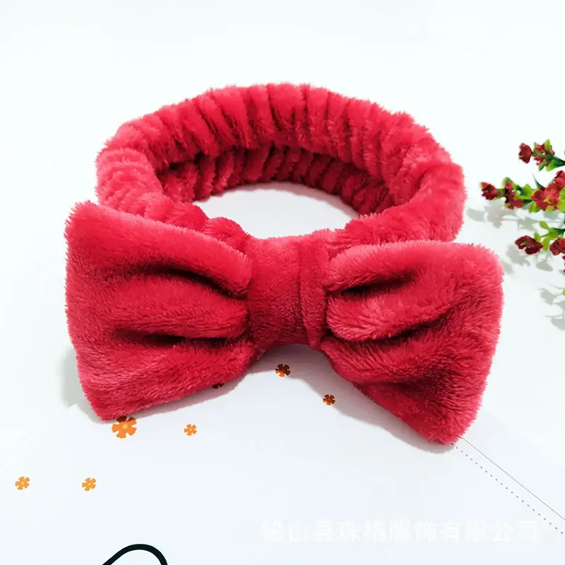 Soft Flannel Sweet Bow Hair Band for Women — feature 11