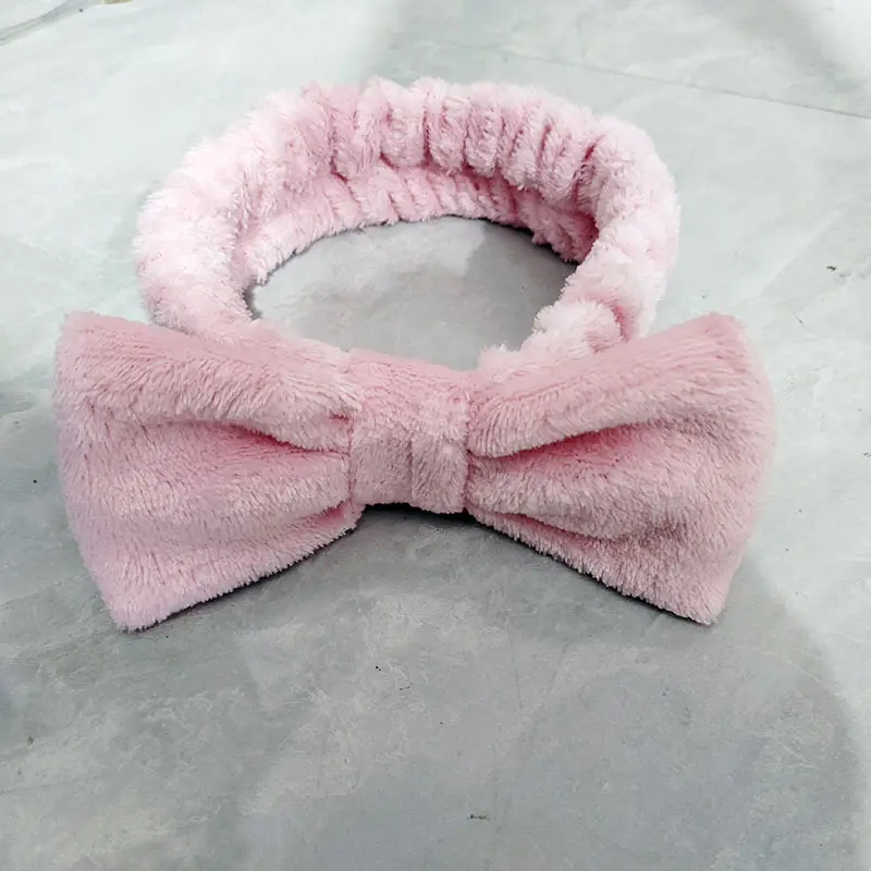 Soft Flannel Sweet Bow Hair Band for Women — feature 14