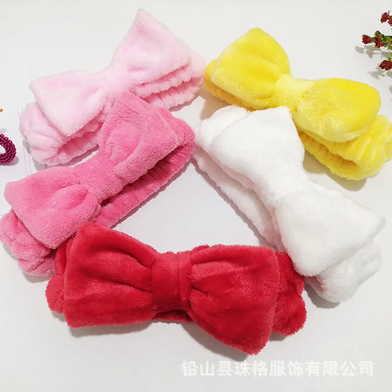 Soft Flannel Sweet Bow Hair Band for Women — feature 22