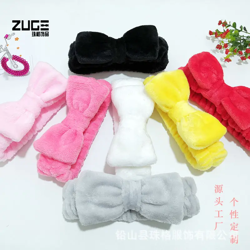 Soft Flannel Sweet Bow Hair Band for Women — feature 4
