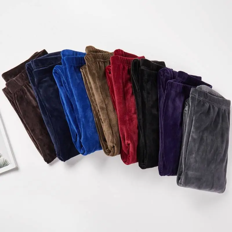 Women Fleece Leggings Solid Color Slim Fit High Waist