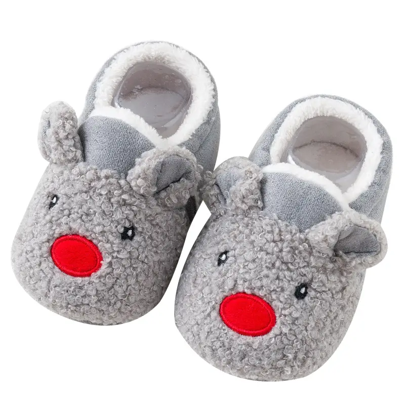Baby Cartoon Bear Slippers Warm Non-Slip Spring Autumn Winter