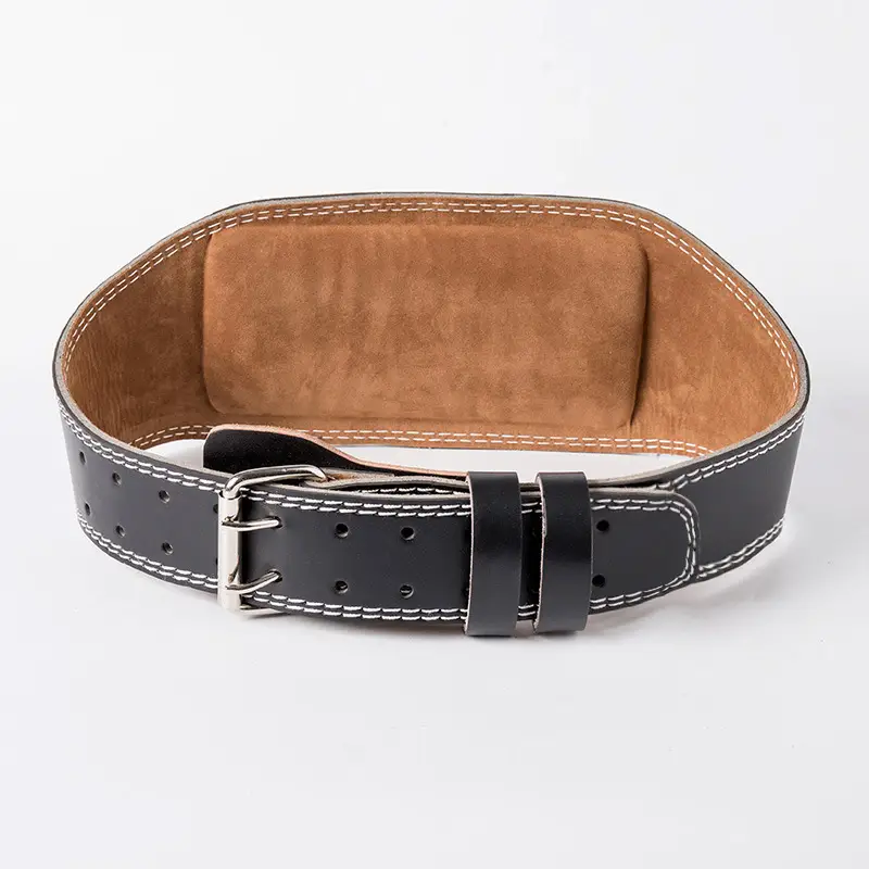 Men's Professional Leather Fitness Belt Deadlift Weightlifting